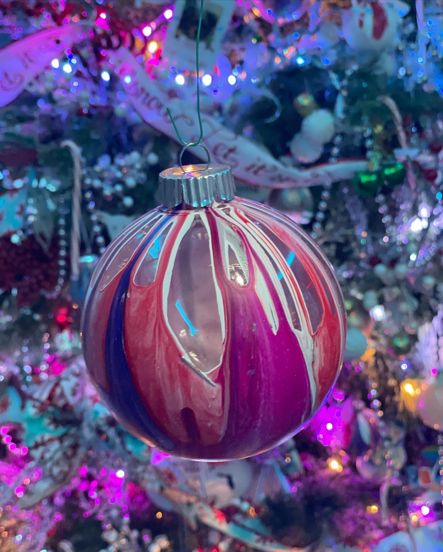 Hand Crafted Red Ornament – Pour Your HeART